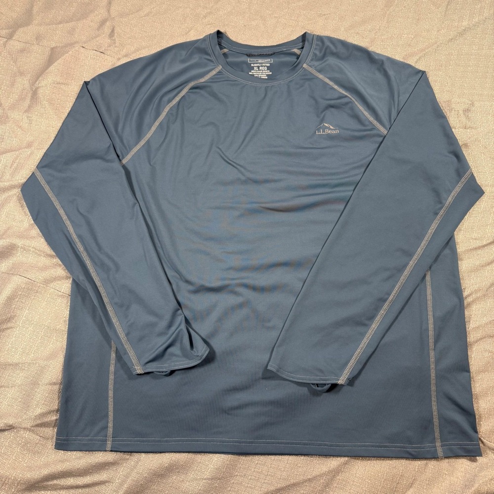 L.L. Bean Swift River Cooling Rash Guard Men's XL Long Sleeve